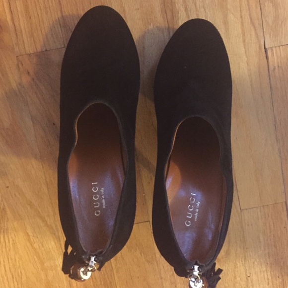 Gucci Suede Platform Ankle Boots - Picture 10 of 15